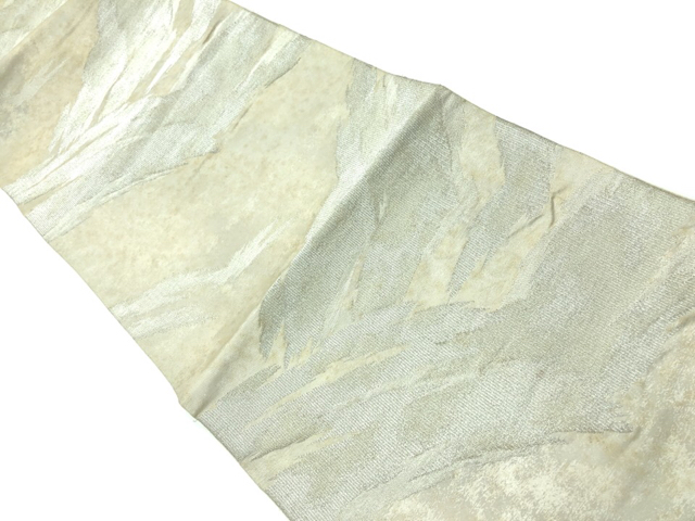 アンティーク　抽象模様織出し袋帯（材料）